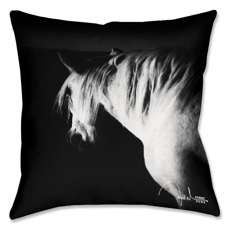 Vanishing Dark Horse Pillow Cover